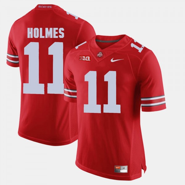 Ohio State Buckeyes Jalyn Holmes Men's #11 Game Alumni Scarlet College Football Jersey 2404MNPR7